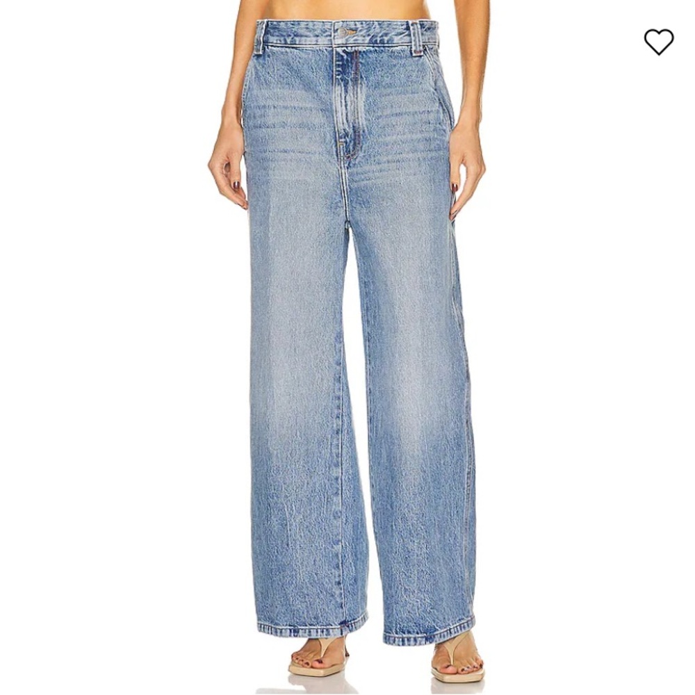 Khaite Classic Blue Wide-Leg Jeans